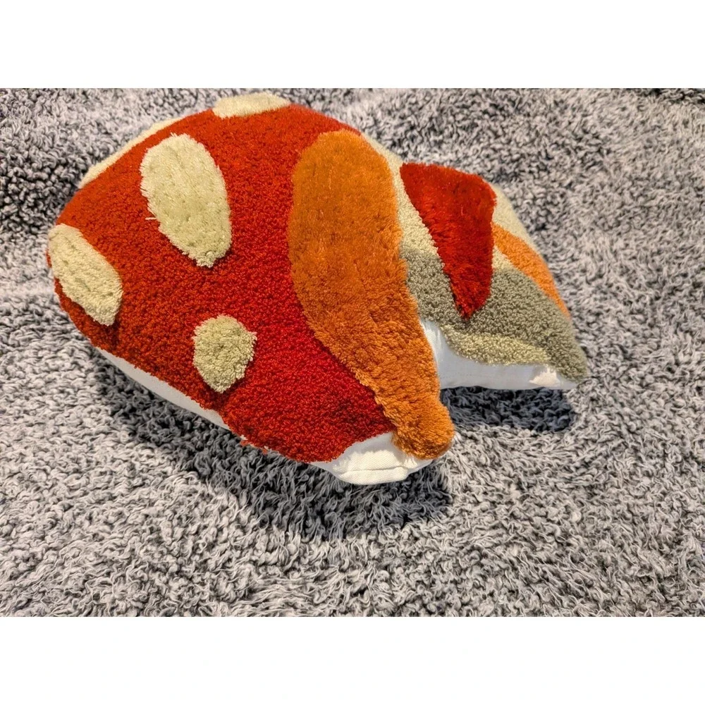Storehouse Seasonal Accent Mushroom Throw Pillow Whimsical 15x14x8 Cottagecore